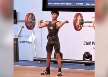 Buen debut del obereño David Pereira en el Nacional de Levantamientio olímpico